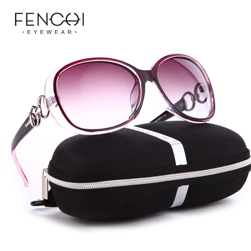 FENCHI White New Polarized Sunglasses Women Zonnebril Dames