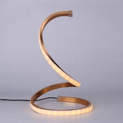 LED Gold Spiral Desk Lamp Desk Lamp Hallways White Warm