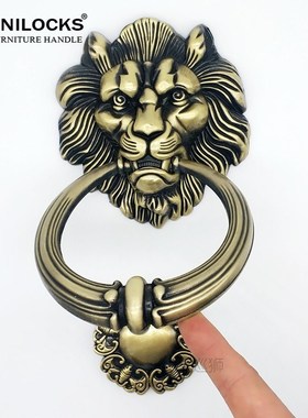 20cm Large Antique Lion Door Knocker Lionhead Doorknockers L