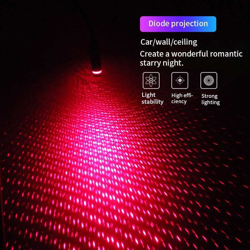 Spotlight Sound-Lamp Interior USB Starry-Projection Modifica