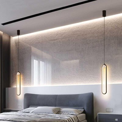 Nordic Simple Modern Led Hanging Lights Bedroom Bedside Lamp