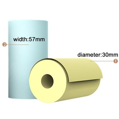 3 Rolls/5 Rolls 57*30mm Color Printer Paper Printing For Pe