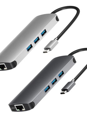 9 in 1 USB C Hub Type C 3 USB 3.0 HDMI-compatible TF Card PD