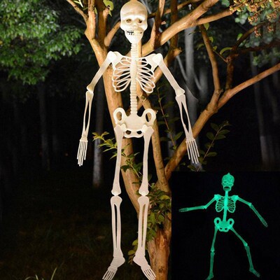 Halloween Horror Luminous Movable Skull Skeleton Halloween