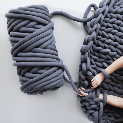 500g/Ball Super Thick Chunky Yarn Cotton Wool Tube Crochet Y