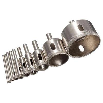10Pcs Hole Saw Drill Bit Saw Set Tile Ceramic Cutting Glass