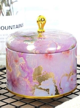 European Style Tea Containers Candle Cans Candy Snacks Small