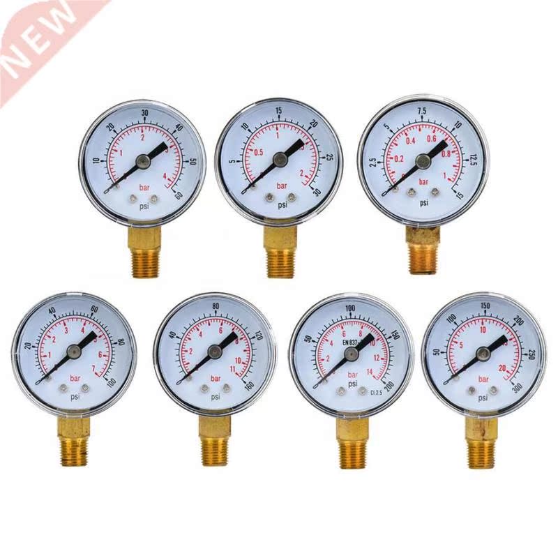 Vacuum Gauge Mechanical Pressure Gauge 1/8inch BSPT Bottom C