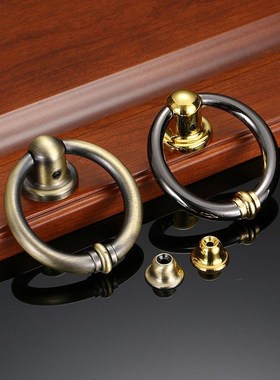 Zinc Alloy Ring Knocker Modern Minimalist Door Security Gree