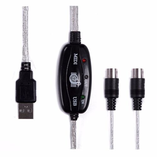 SB to MIDI Cable PC to Synthesizer Microphone Keyboard Instr