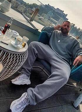 Pantalons street Europe SEASON6 plus velvet solid trousers s