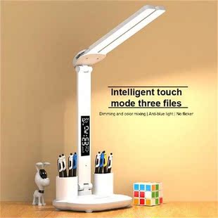 LED Desk Lamp Multifunction Table Lamp with Calendar USB