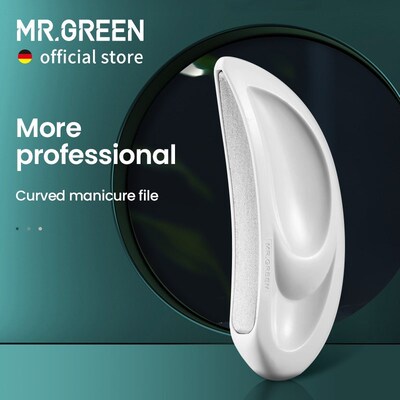 MR.GREEN Professional Nail Files Curved And Stainless Steel