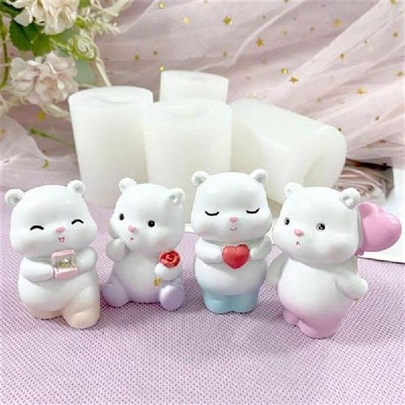 Silicone Candy Chocolate Molds Food Grade Gummy Bear Soap