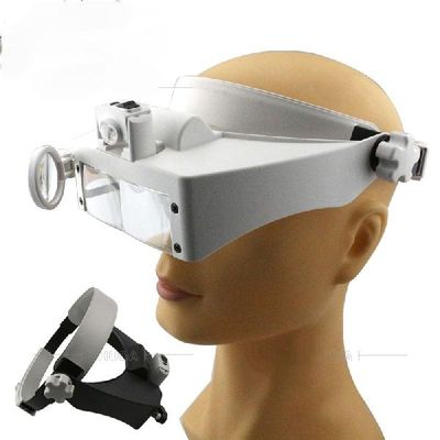 Illuminated Magnifying Glasses Wearing Magnifier 1.5X 8X