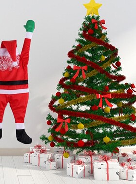 Marry Christmas Santa Claus Hanging Doll Window Navidad Chri