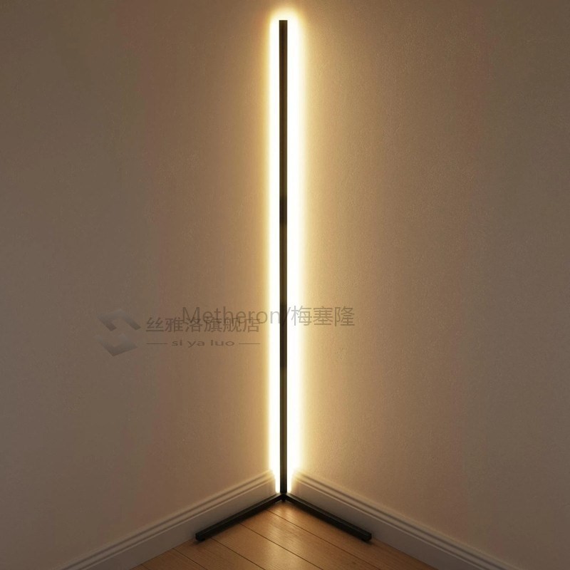 RGB LED Floor Lamp Modern Dimmer Warm white Light Remote Con