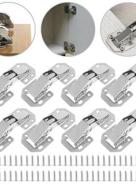 8Pcs Cabinet Hinge 90 Degree Concealed 8 Holes Cupbod Hing