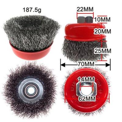 3 Inch Crimped Wire Brush For Grinders,Wire Cup Brush, M14,