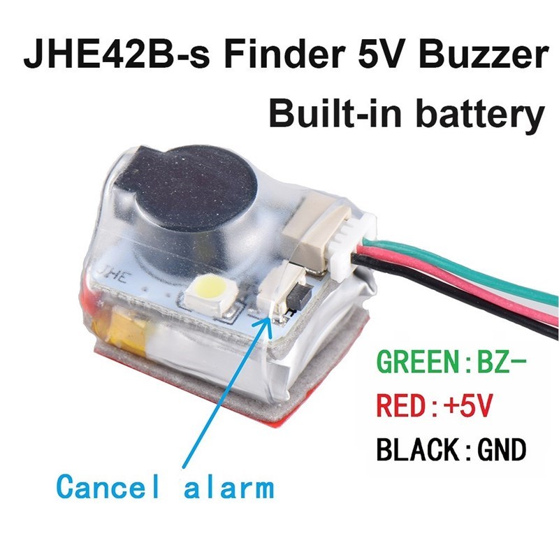 JHE42B-S Finder 5V Super Loud Buzzer Tracker 100dB with LED