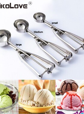 Ice Cream Scoop Stainless Steel Cookie Dough Scooper For Fru