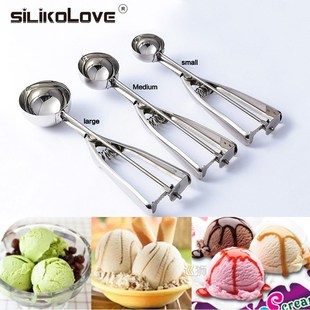 Ice Cream Scoop Stainless Steel Cookie Dough Scooper For Fru