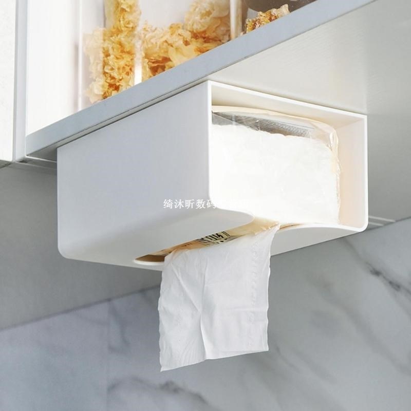 Wall-mounted Paper Towel Holder Toilet Tissue Box Paper Stor
