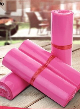 100pcs 40*55cm  Poly Mailer 25x33cm Pink Christmas Deer Poly