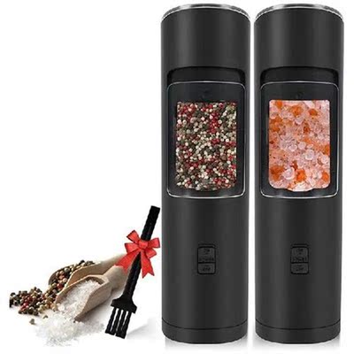 Electric Salt And Pepper Grinder Set, Automatic