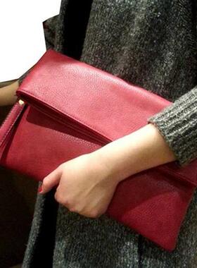 Famous design women PU Leather envelope bag female day clutc