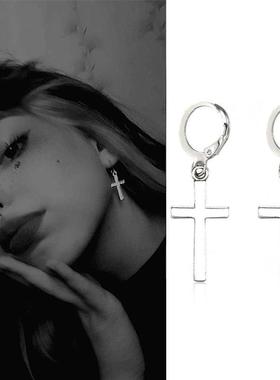 Fashion Men's Stainless Steel Cross Pendant Cartilag