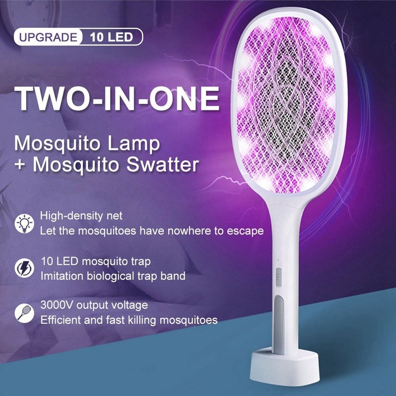 6/10 LED 2 in 1 Handheld Electric Killing Fly Bug Trap LED L 饰品/流行首饰/时尚饰品新 其他DIY饰品配件 原图主图