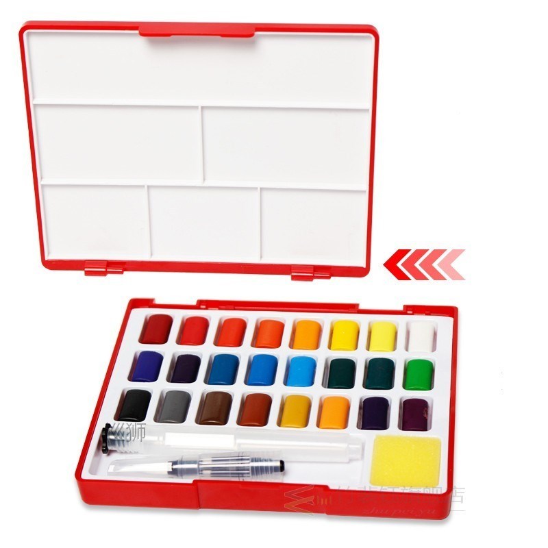 Faber Castell  24/36/48 Brilliant Colors Solid Watercolor Pa
