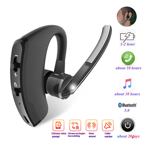 V8 rtSpo Blutooth Earphone Wireless Stereo HD Mic Headphones