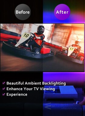 10Ft 3M LED Light Strip Music Sync,LED Strip Lights Tape,Blu