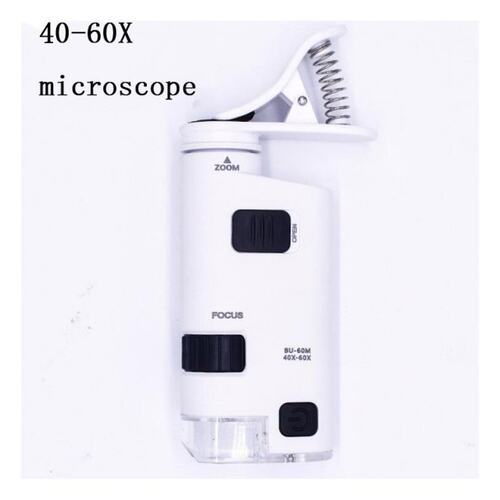 Universal 60X mobile phone microscope macro lens zoom at