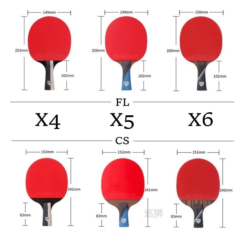 KOKUTAKU ITTF professional 4/5/6 Star ping pong racket Carbo