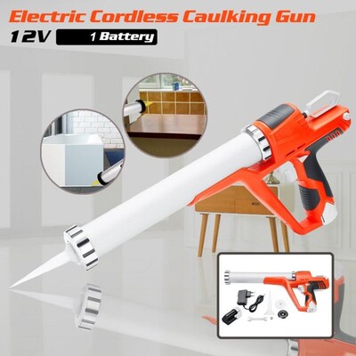 Electric Cordless Caulking Guns 1.5AH 12V Max Handheld Glass
