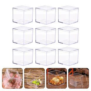 2pcs-24pcs Acrylic Candy Boxes Transparent Plastic Candy Box