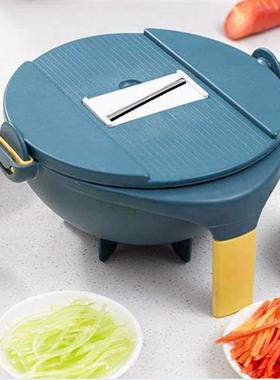 9 in 1 Multifunction Vegetable Cutter With Drain Basket Mand