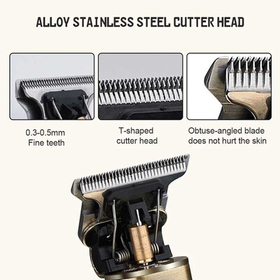 USB Rechargeable T9 Baldheaded Hair Clipper men Clipper Elec