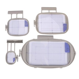 4Pcs Sewing Machine Embroidery Hoop for Brother Innovis 1500