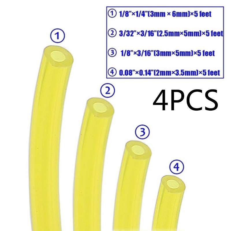 4pcs ygon Petrol Fuel Gas Line Pipe Hose ube  for chainsaws,