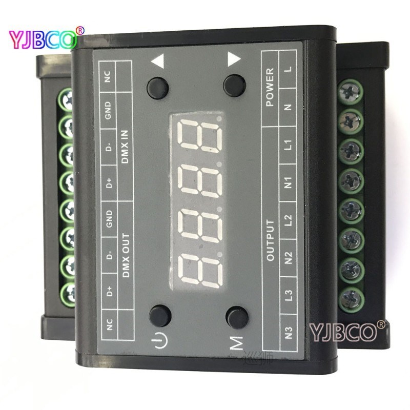 DMX302 High voltage DMX triac led dimmer brightness controll