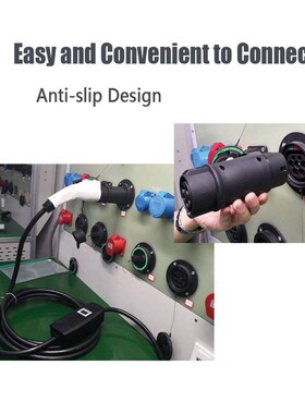EVSE Charging Connector 16A 32A extender type 2 to type 1 ev