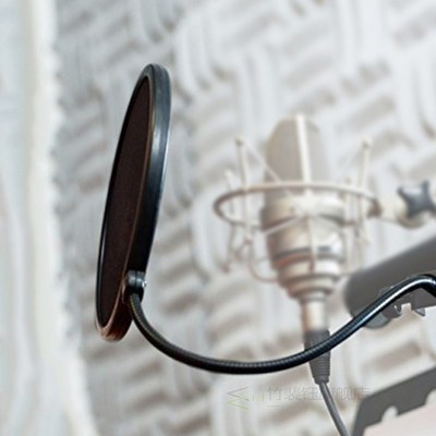 Updated Microphone Pop Filter Dual Layer Mic Pop Shield with