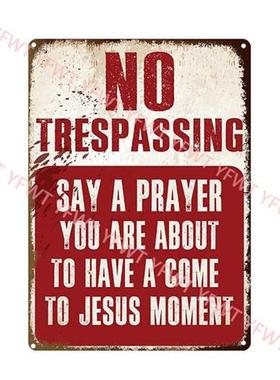 Retro Warning Metal Tin Sign Vintage Plaque Metal Caution Ti