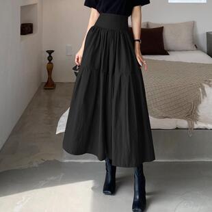 Celmia Fashion Women High Waist Skirt Pleated A-line Swing P