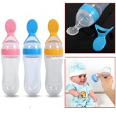 90mL Toddler Silicone Feeding 1Pcs Spoon Baby Bottle