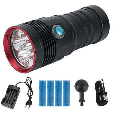 LED Diving Torch Flashlight Underwater 80M Waterproof